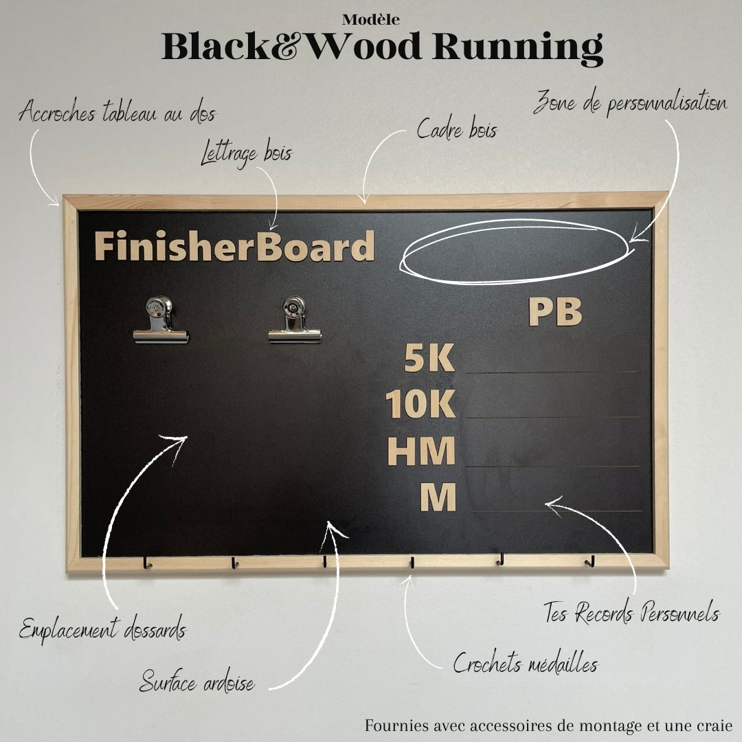 FinisherBoard Black&Wood