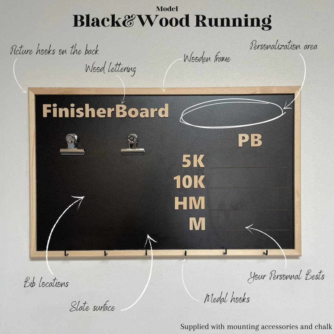 FinisherBoard Black&Wood