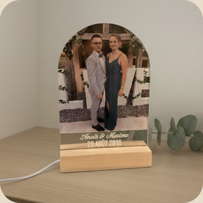 Lampe LED photo personnalisée