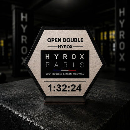 Support Patch HYROX bois face avant - Atelier de Soan